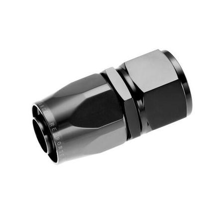 RED HORSE PERFORMANCE -04 STRAIGHT FEMALE ALUMINUM HOSE END - BLACK 1000-04-2